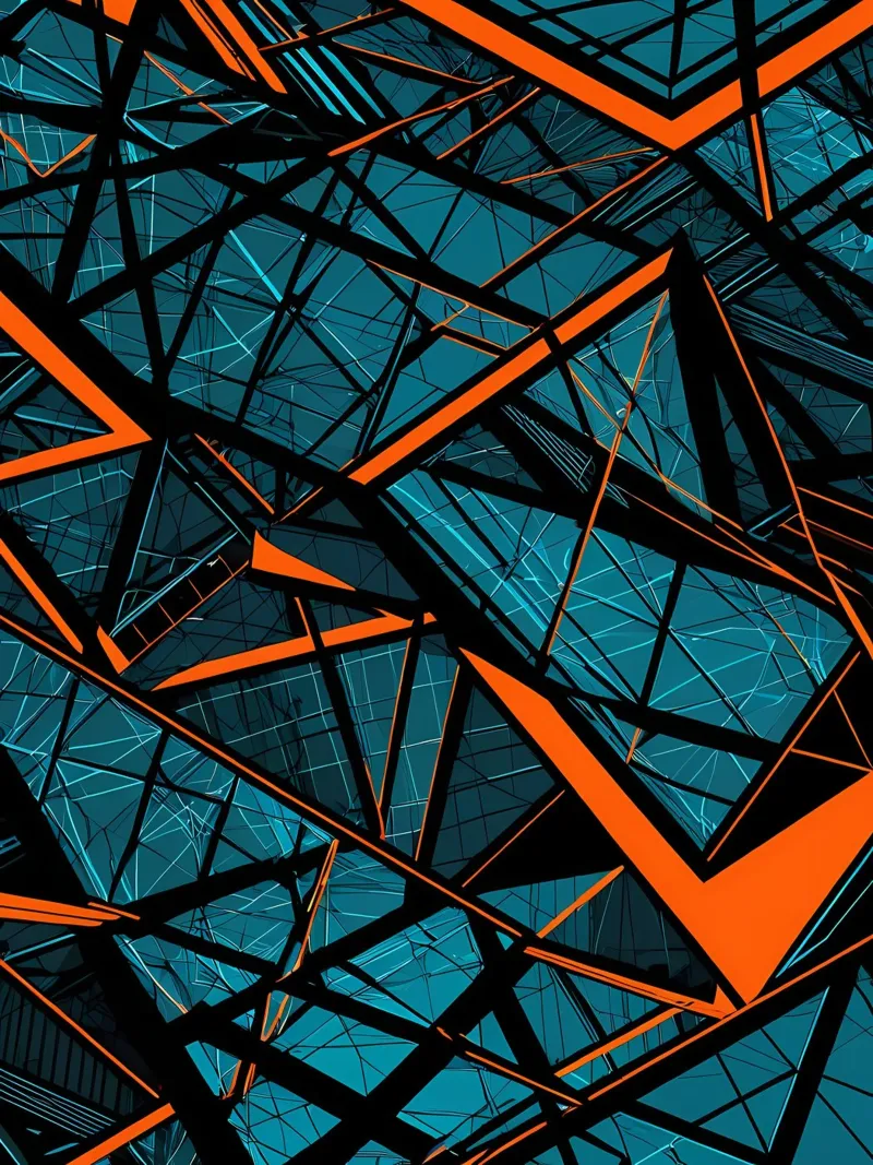 Abstrakt Stahlgeflecht poster by kosinsart.gallery