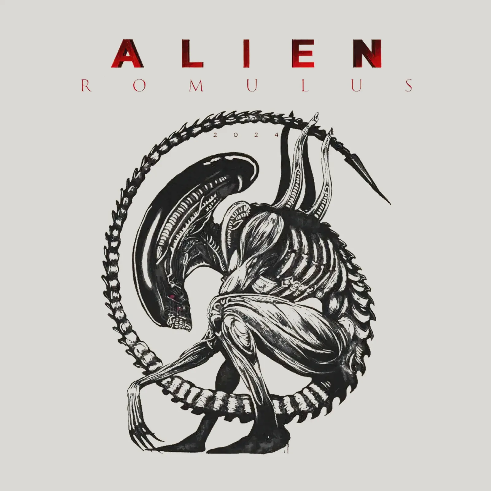 Alieno Romulus Xenomorfo pellicola backlit da Junkie Movie 2