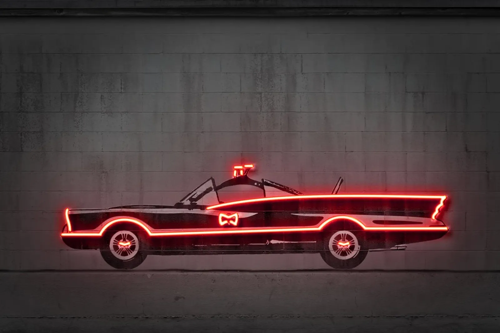 Batmobile 66 poster con telaio in plastica da Octavian