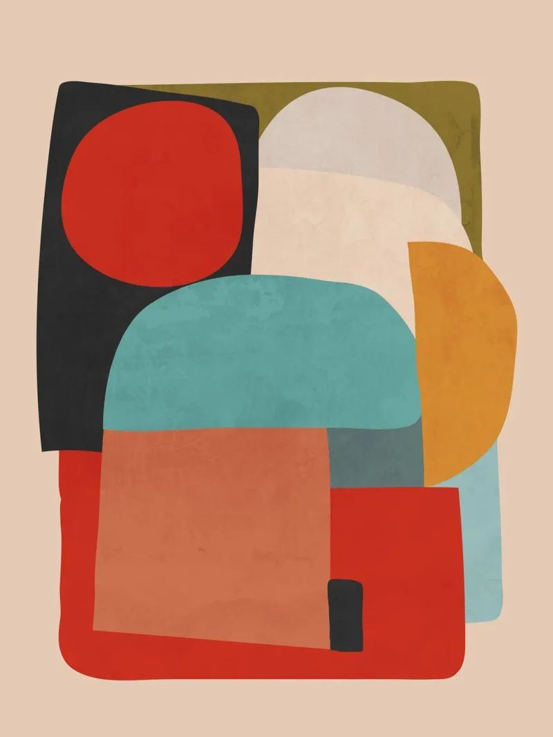 Modern Abstract Shapes canvas by ThingDesign