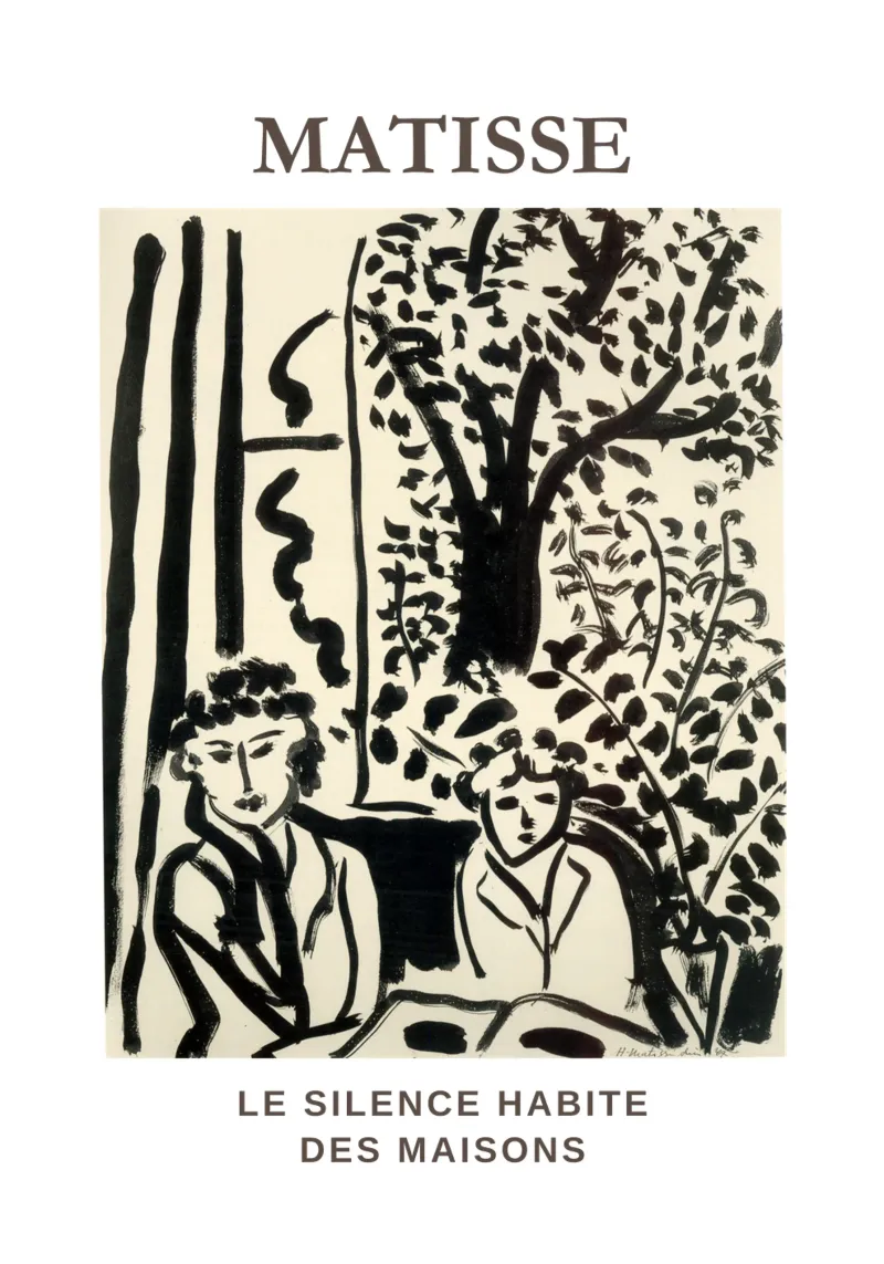 Henri Matisse - Le silence habite des maisons poster da Second Canvas
