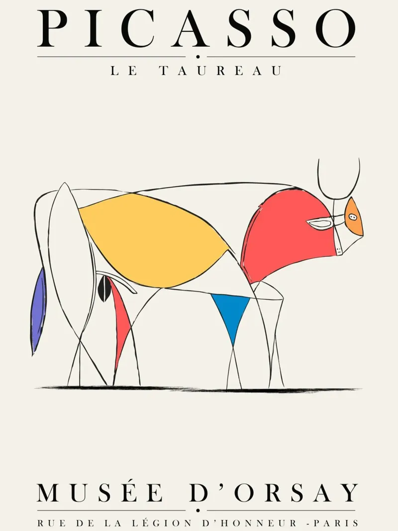 Picasso - The Bull pellicola backlit da field juan
