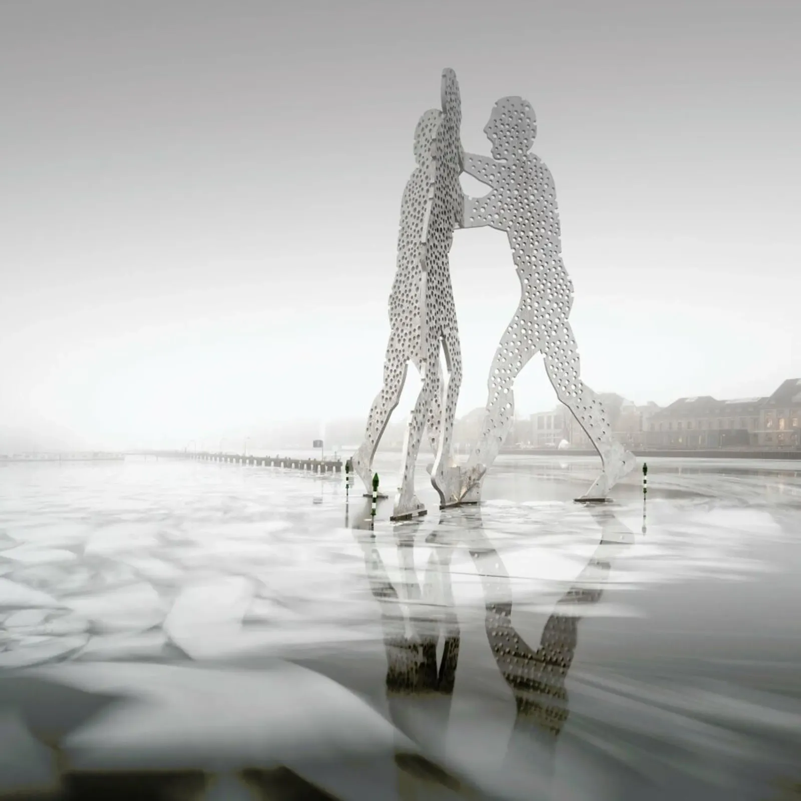 Molecule Men On Ice | Berlin 2016 poster con telaio in alluminio da Håggard Photography | Ronny Behnert