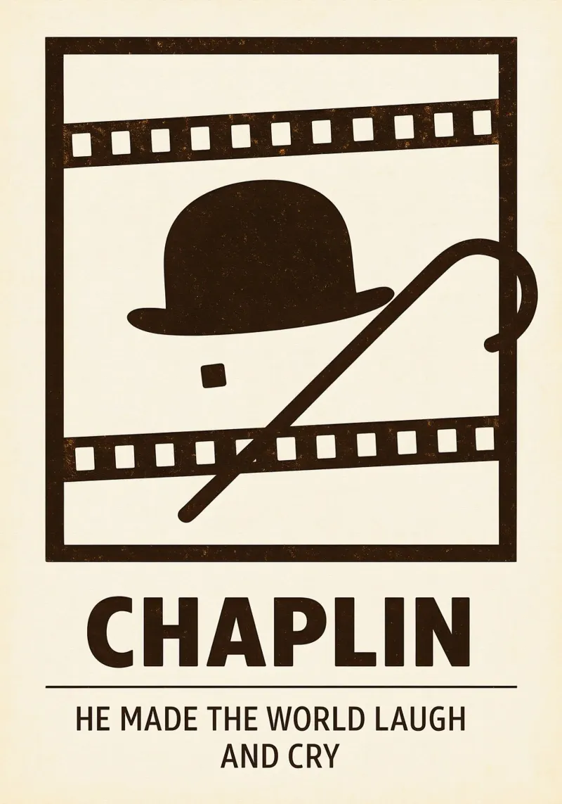 Chaplin Print pellicola backlit da MoviesArt