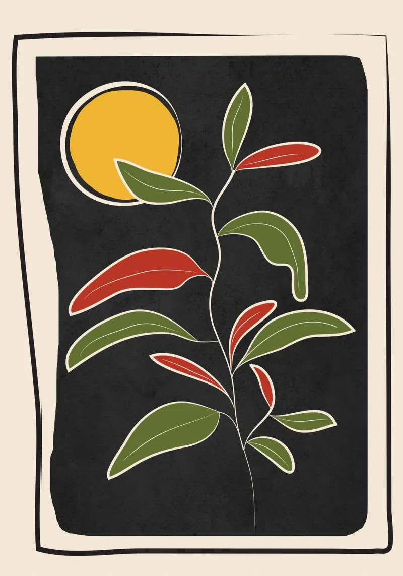 Abstract Plant 01 pellicola backlit da cityart