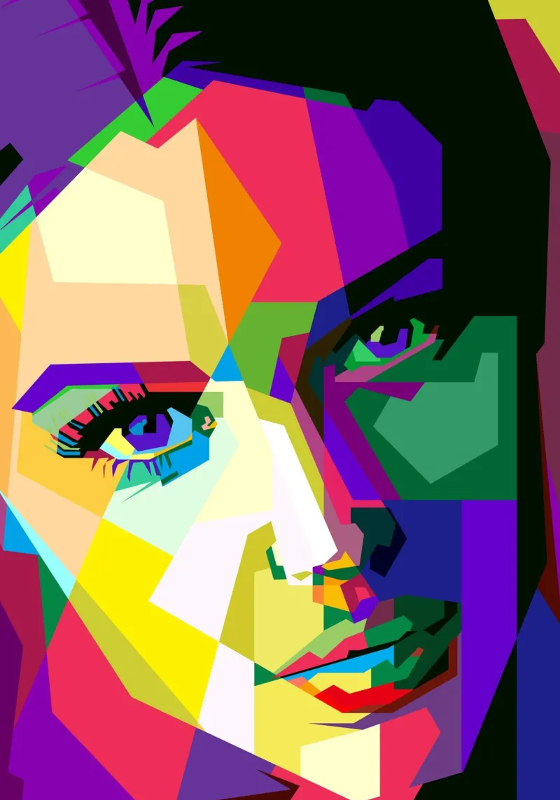 Monica Bellucci Hollywood Actress WPAP Trending Now acrylic glass by Artkreator