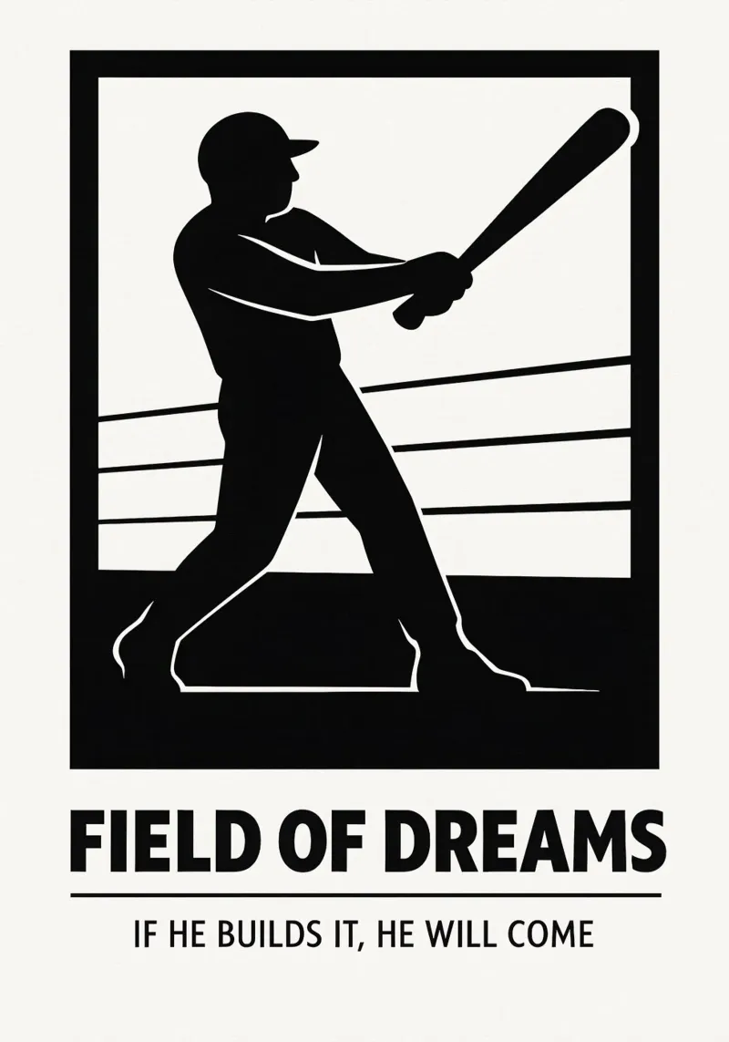 Field Of Dreams Print plexiglass da MoviesArt