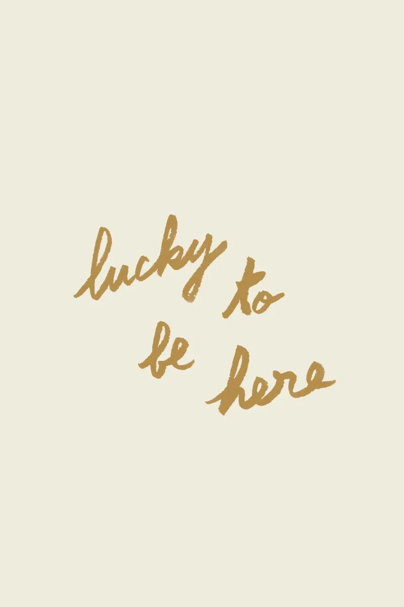 Lucky To Be Here - G carta hahnemühle da intemporalis