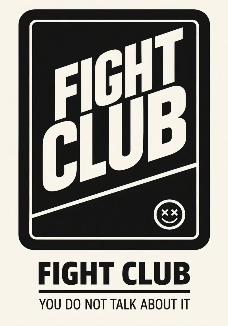 Fight Club Print pellicola backlit da MoviesArt