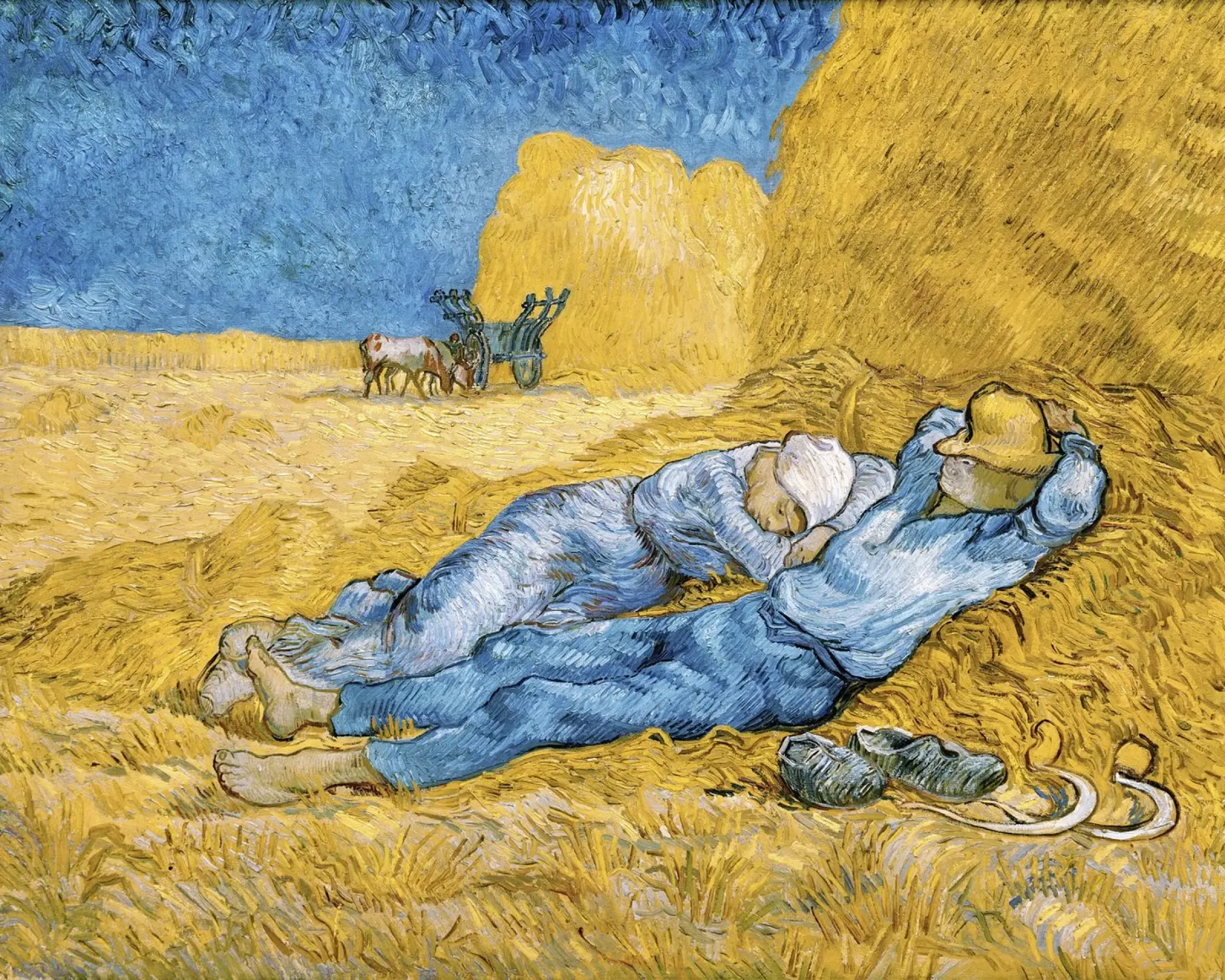 La Siesta di Vincent van Gogh (1890) poster da Van Gogh Prints