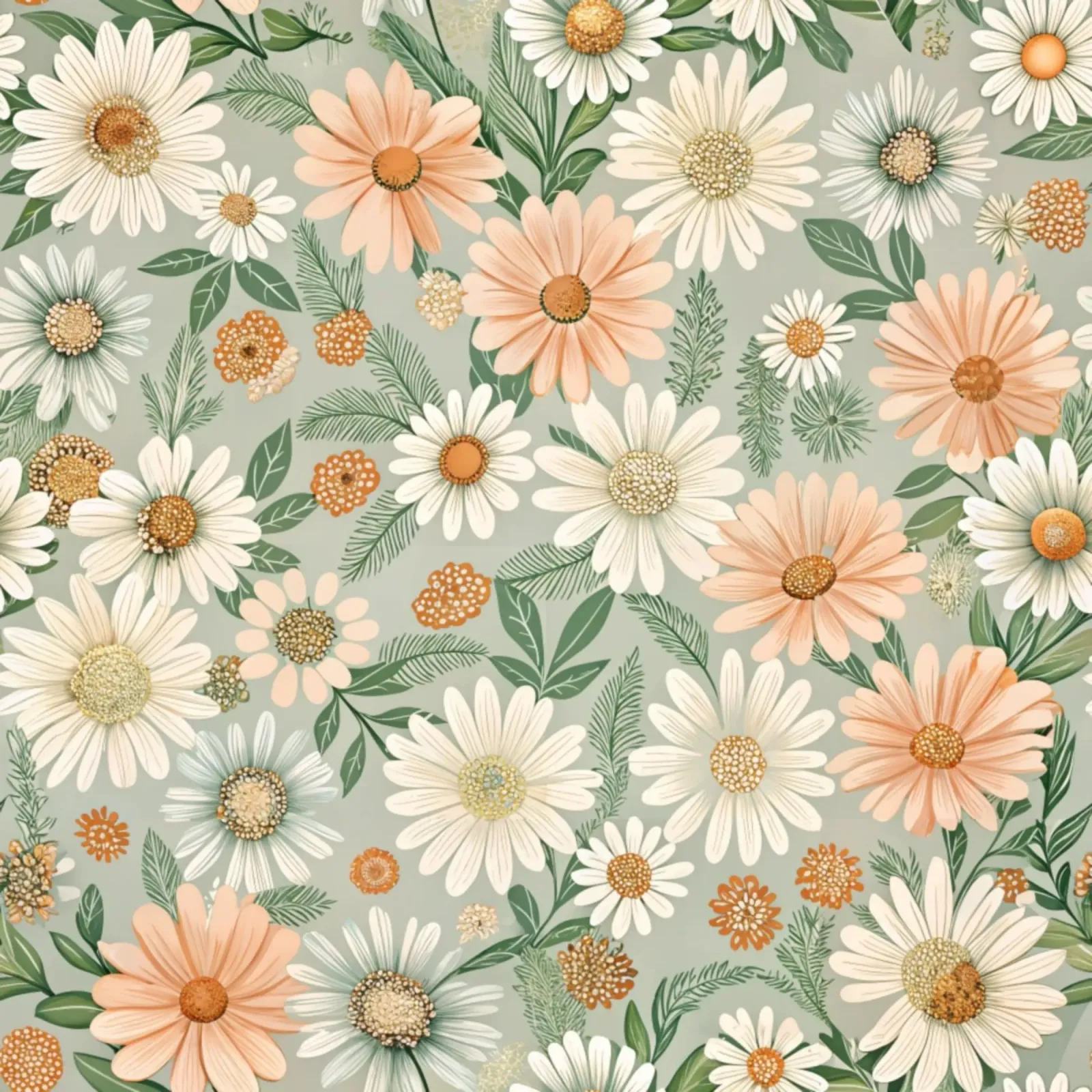 Daisy Reverie pellicola backlit da Botanical Pattern House