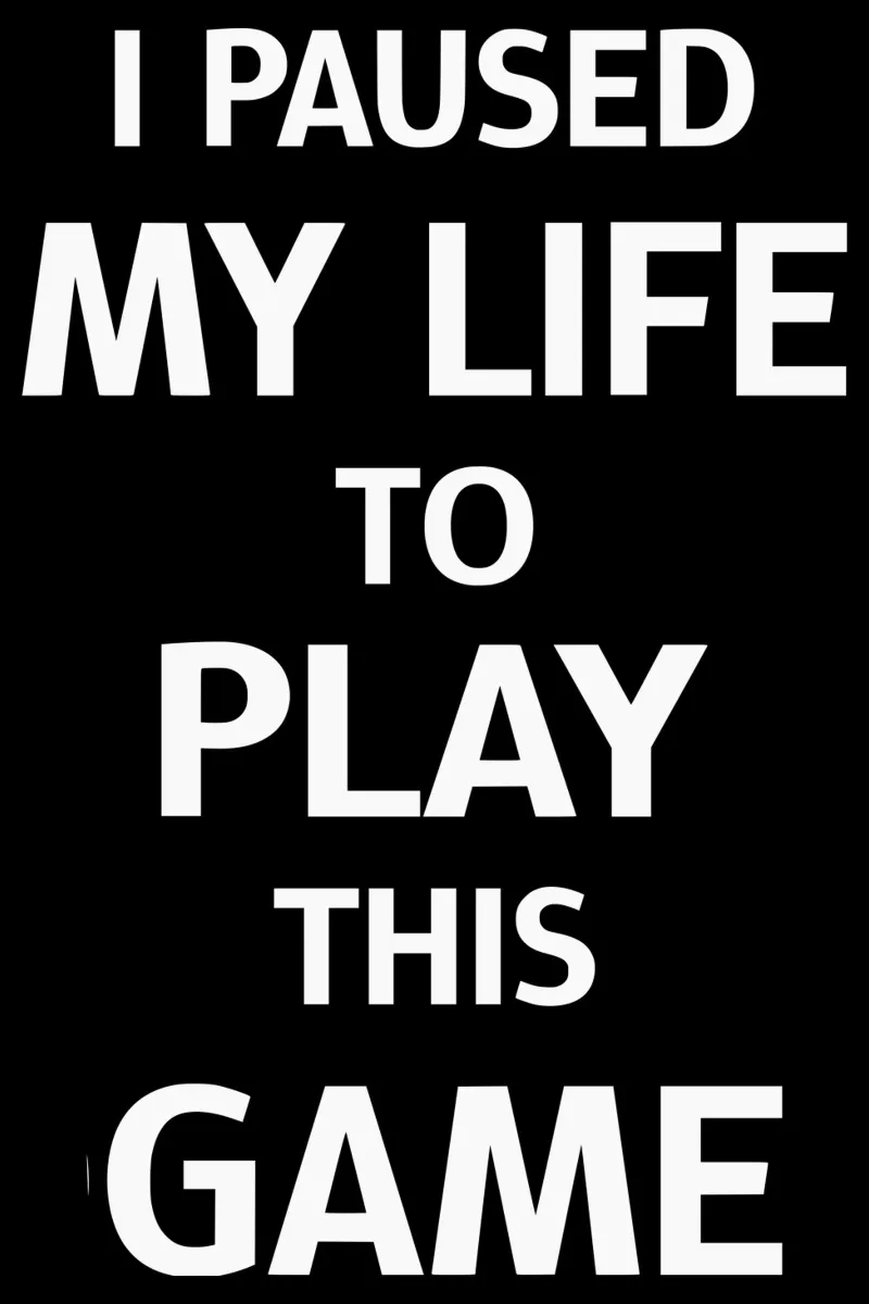 Ho messo in pausa la mia vita per giocare a questo gioco Gamer Gaming poster con telaio in legno da sillyindustries