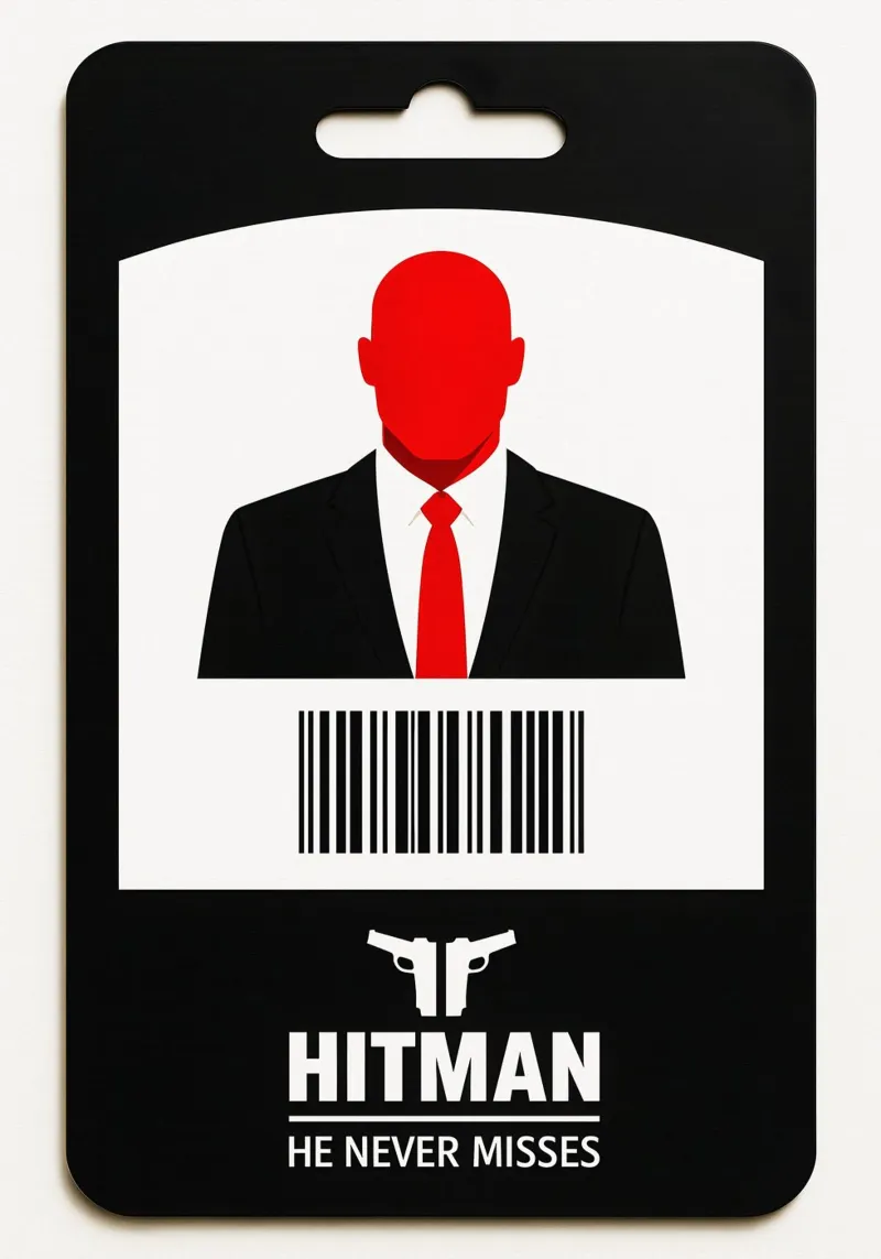 Hitman Print alluminio dibond da MoviesArt