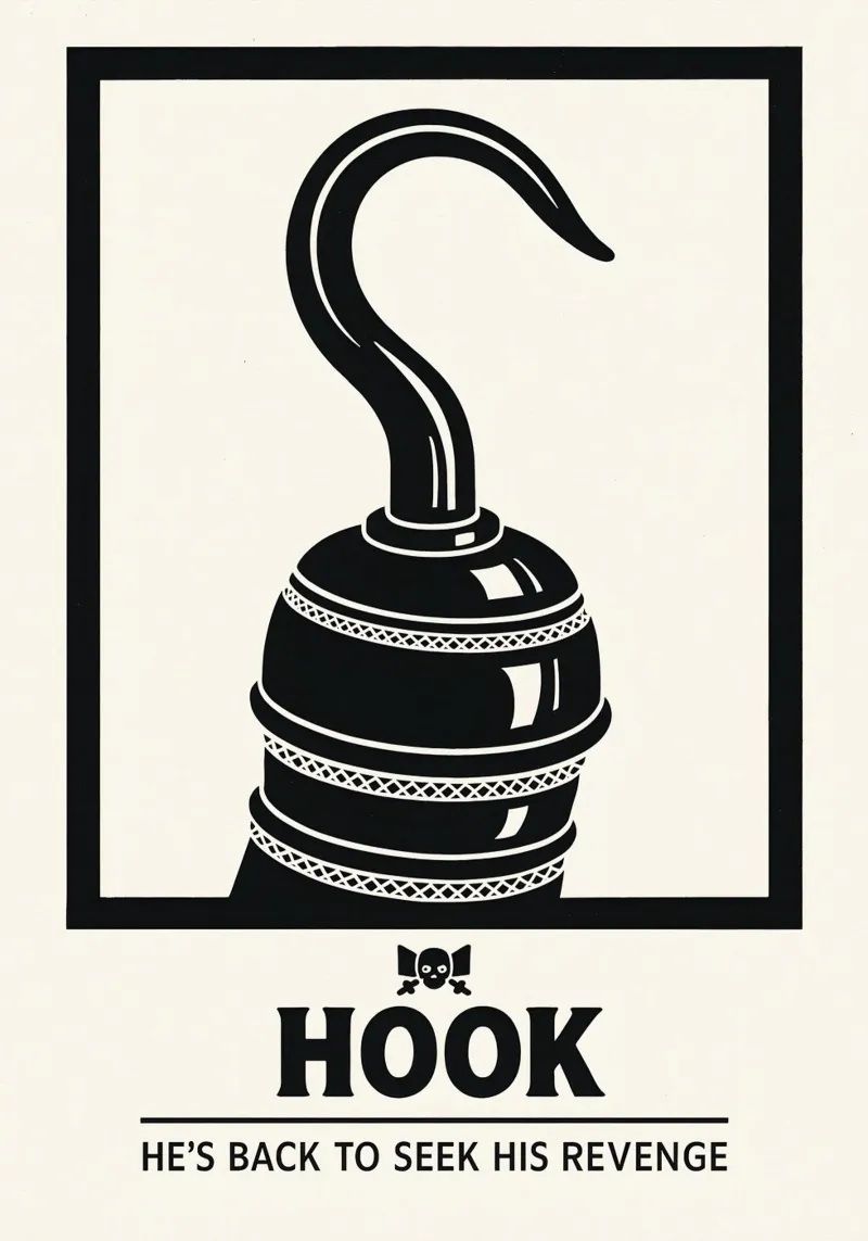 Hook Print alluminio dibond da MoviesArt