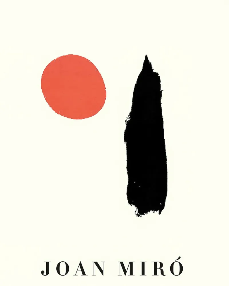 Joan Miro Design doppio minimalista pellicola backlit da phillipp veisenberg