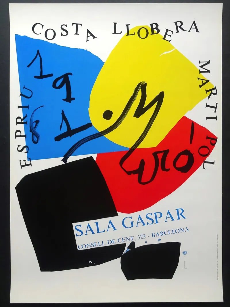 Joan Miró Costa Llobera a partir de 1981 poster con marco de aluminio de phillipp veisenberg