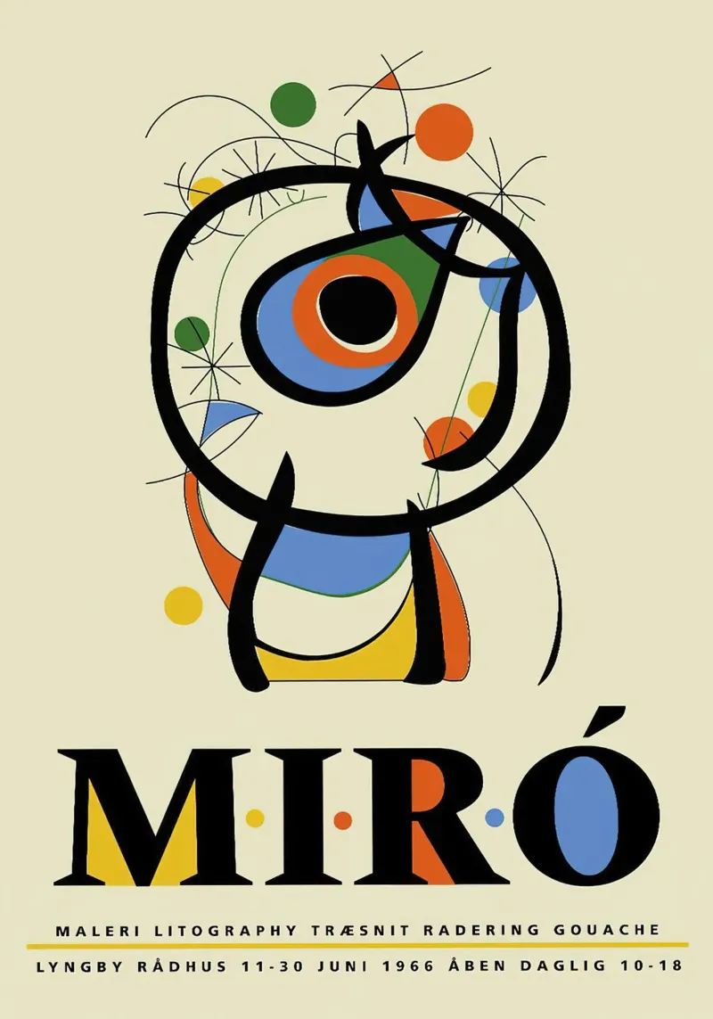 Joan Miro Maleri Poster Lithographs hahnemühle by phillipp veisenberg