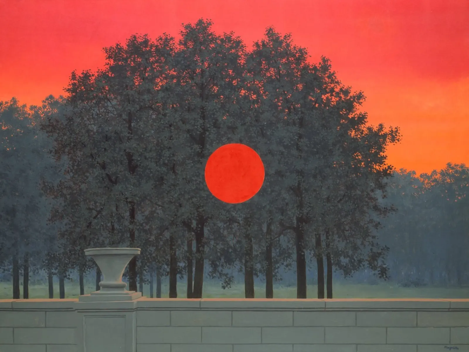 René Magritte Il banchetto pellicola backlit da Classic Art Prints