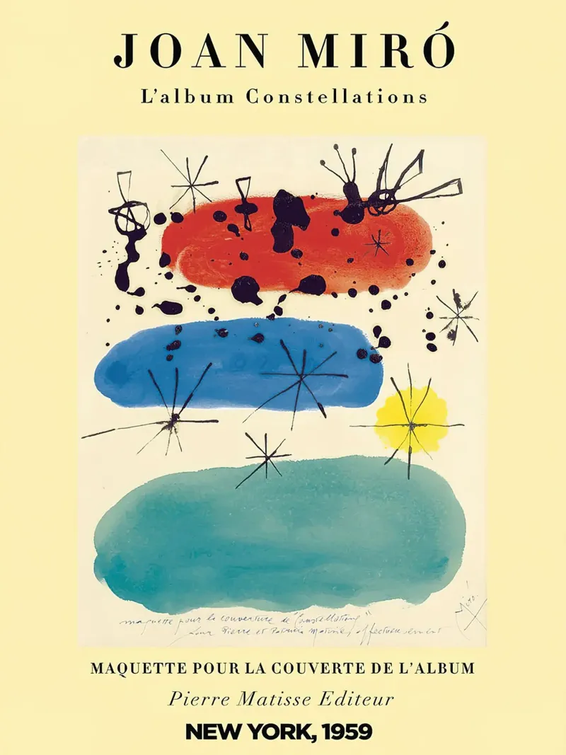 Joan Miro Constellation 1959 Poster canvas by phillipp veisenberg