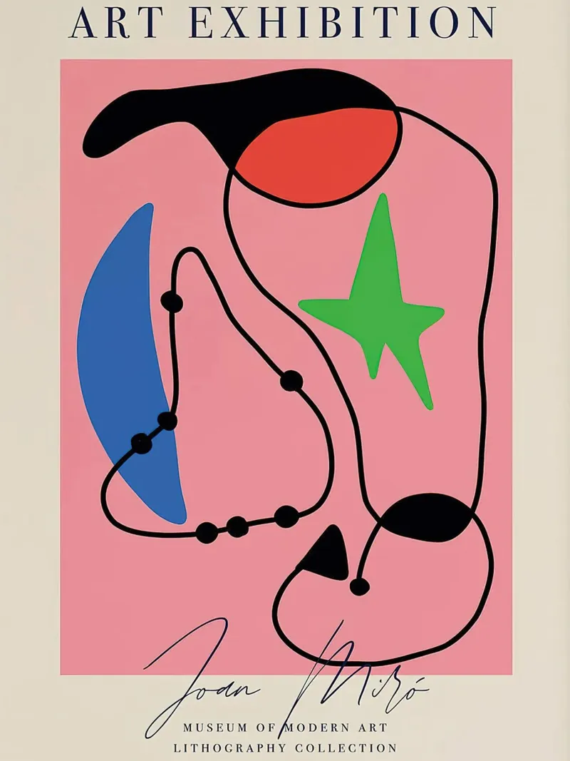 Joan Miro Art Exhibition Poster hahnemühle by phillipp veisenberg