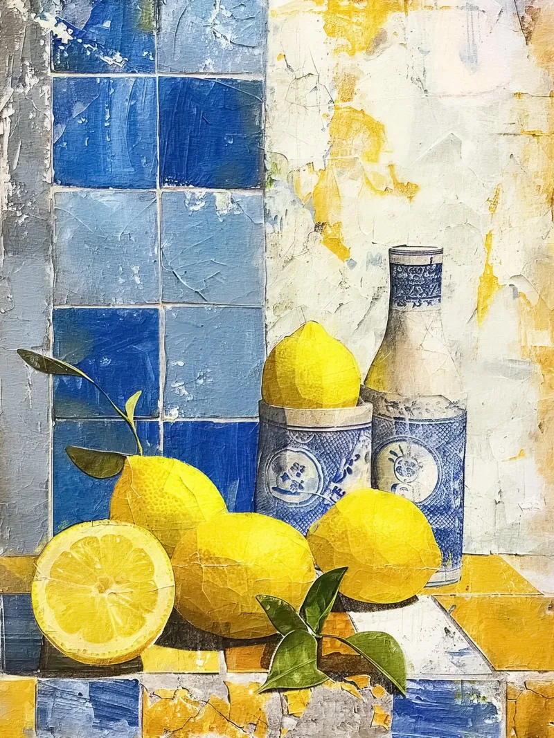 Vibrant lemons Backlit Folie von LisaArtes