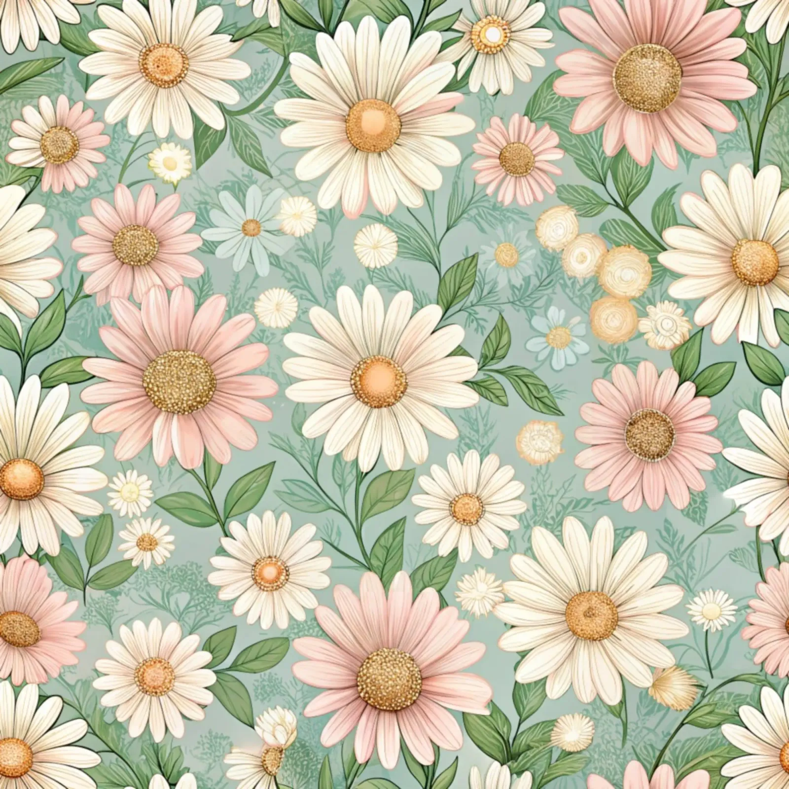 Daisy Reverie pellicola backlit da Botanical Pattern House