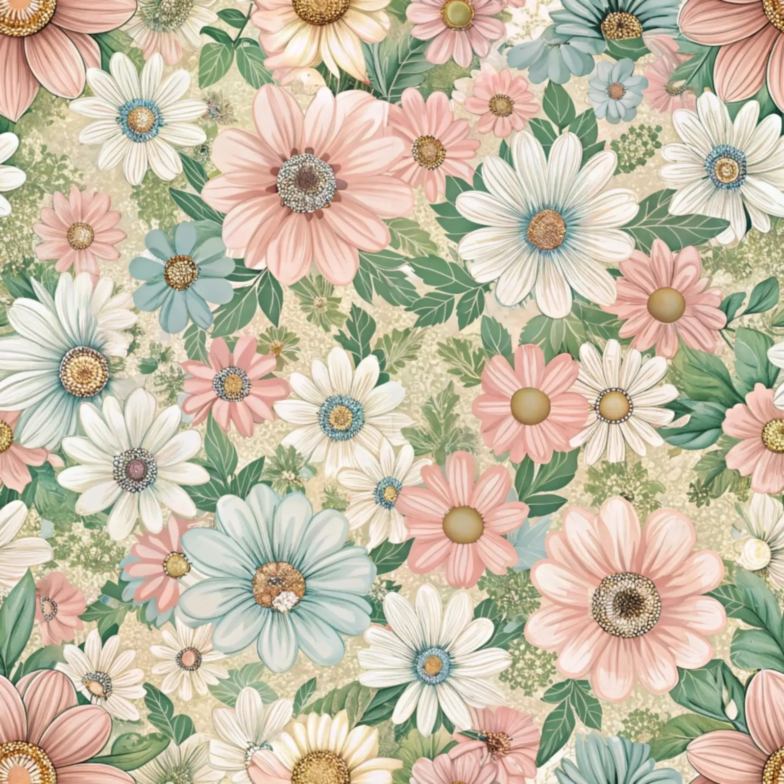 Daisy Reverie pellicola backlit da Botanical Pattern House