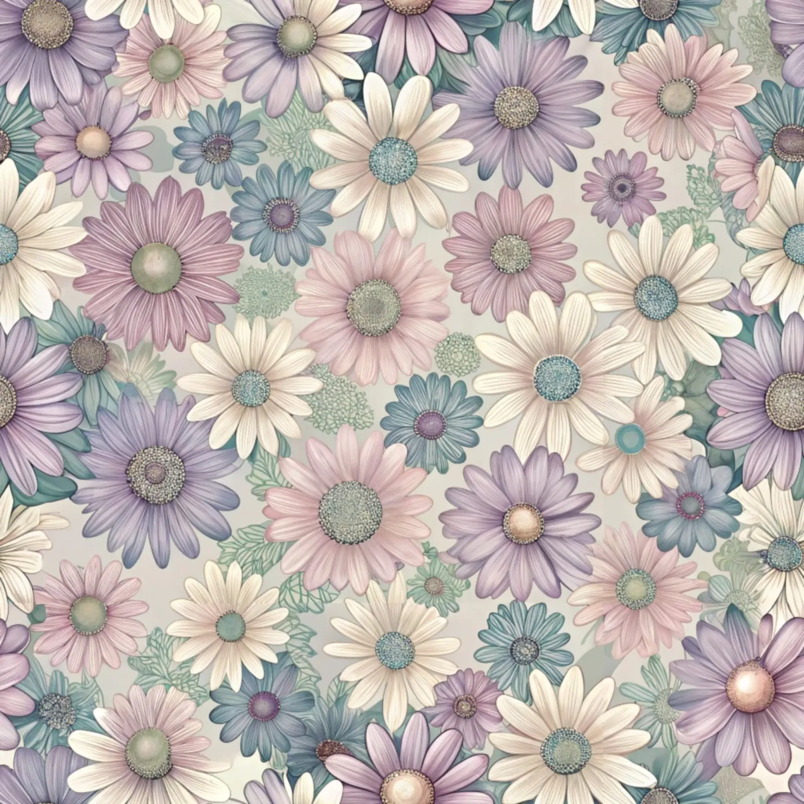 Daisy Reverie pellicola backlit da Botanical Pattern House