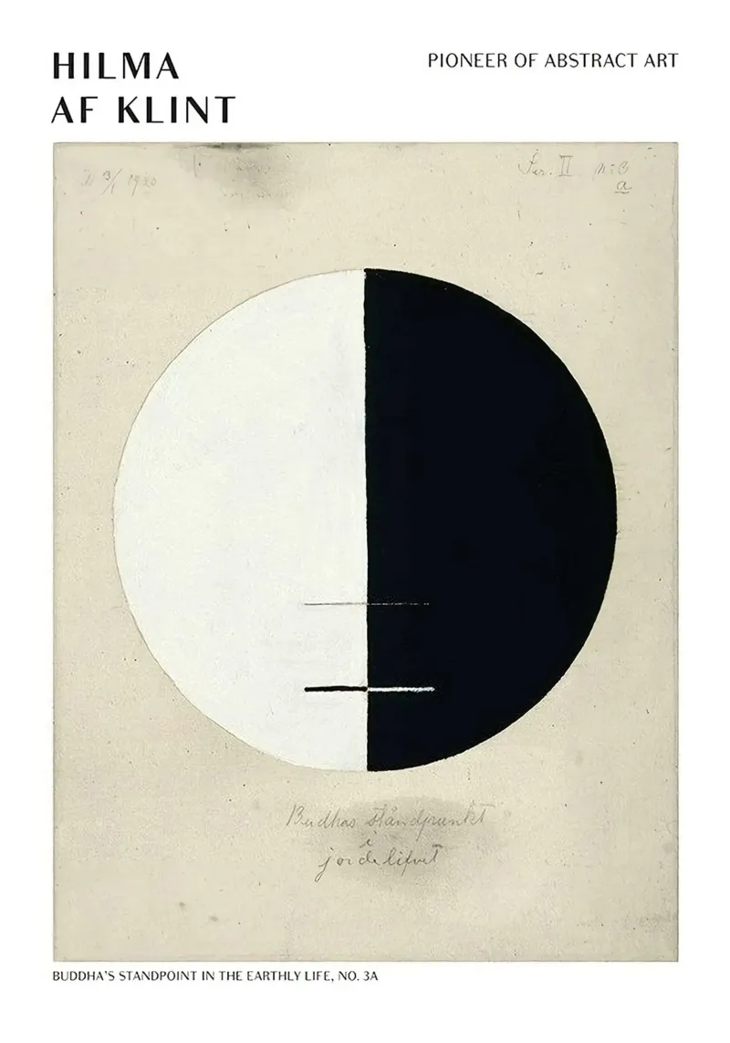 Hilma Af Klint Point de vue des bouddhas hahnemühle de Spencershop