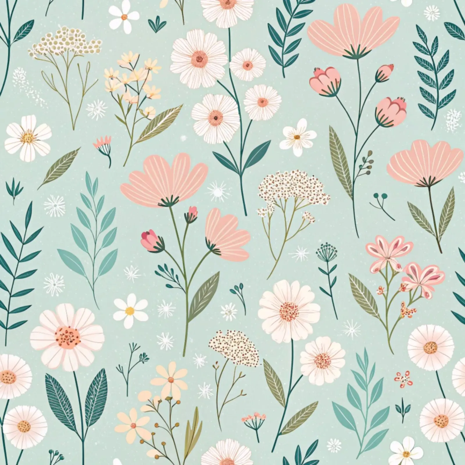Fiori che sussurrano pellicola backlit da Botanical Pattern House