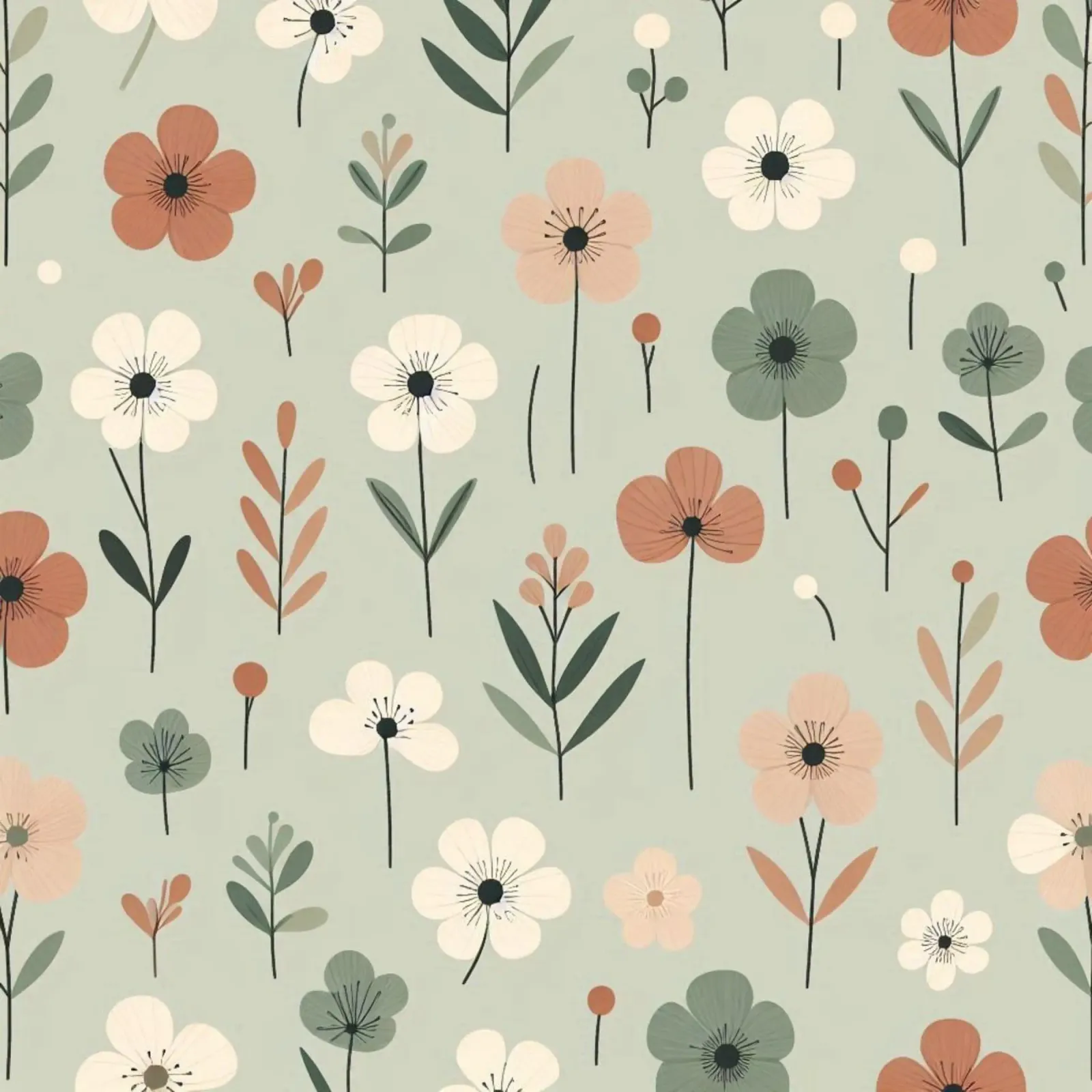Fiori che sussurrano pellicola backlit da Botanical Pattern House