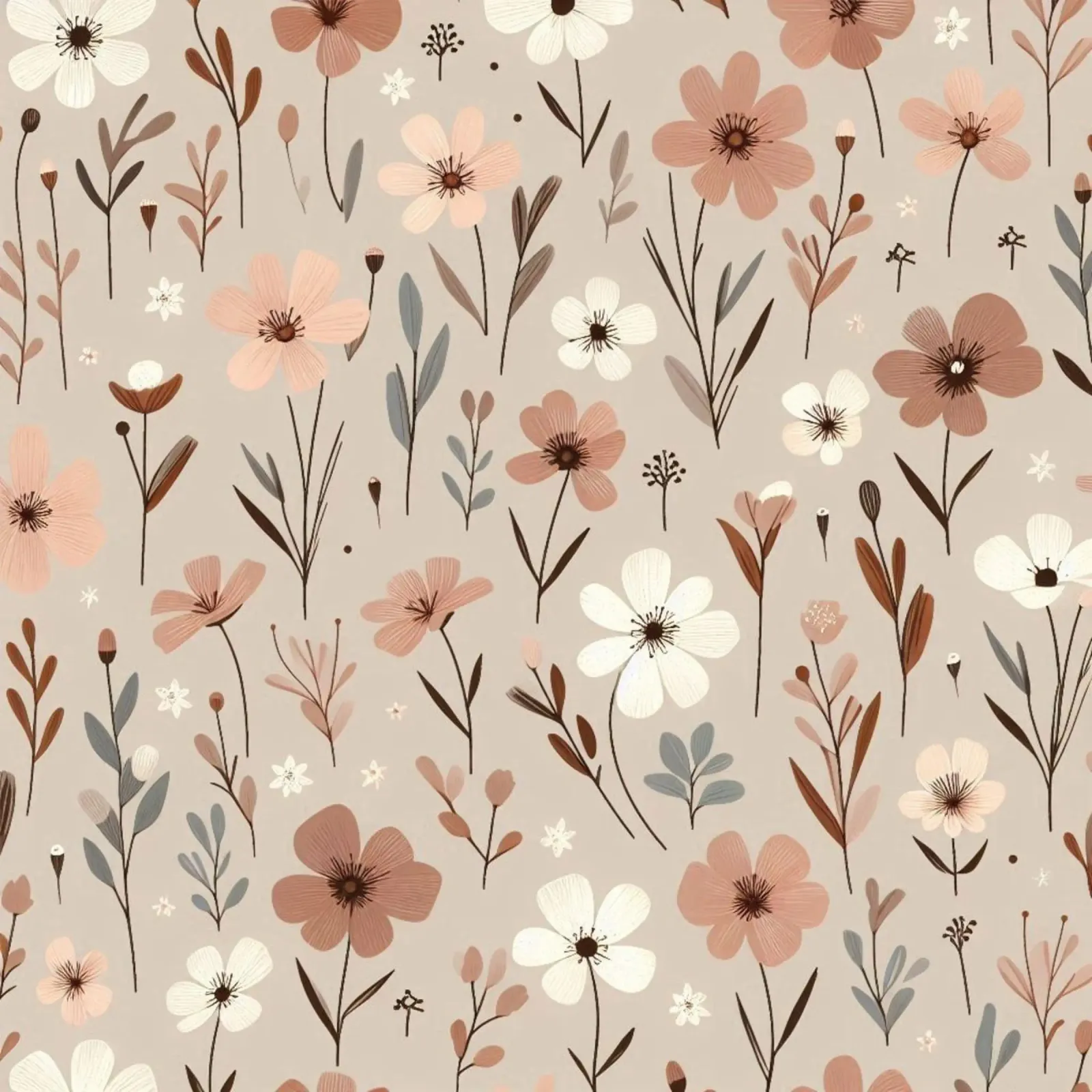 Fiori che sussurrano pellicola backlit da Botanical Pattern House