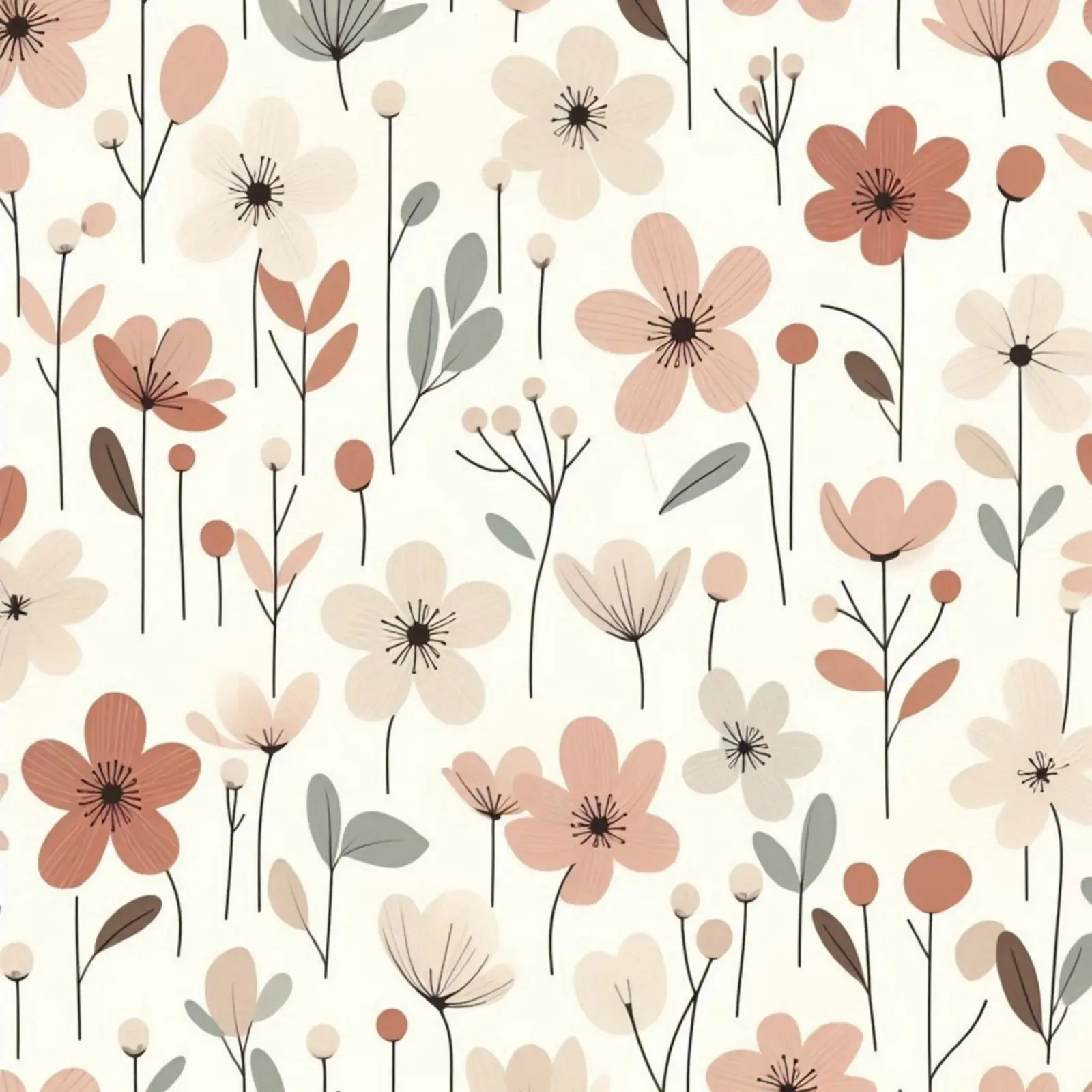 Fiori che sussurrano pellicola backlit da Botanical Pattern House