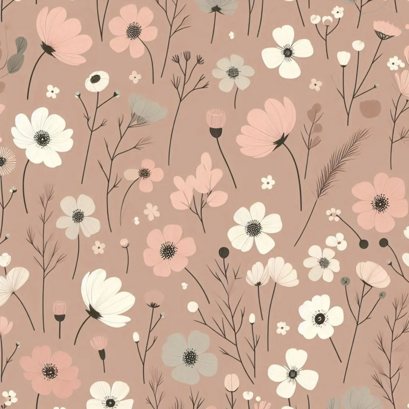 Fiori che sussurrano pellicola backlit da Botanical Pattern House
