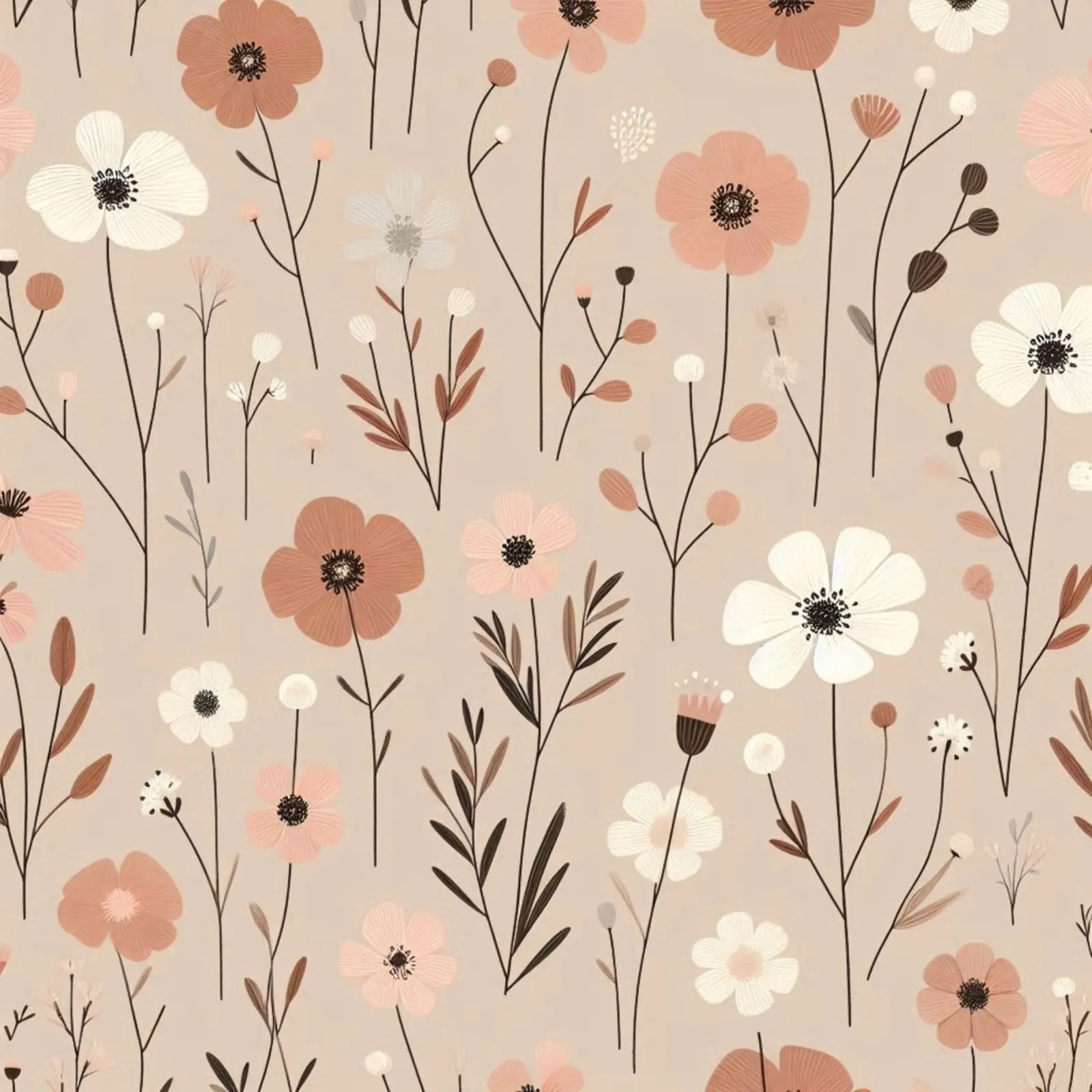 Fiori che sussurrano pellicola backlit da Botanical Pattern House