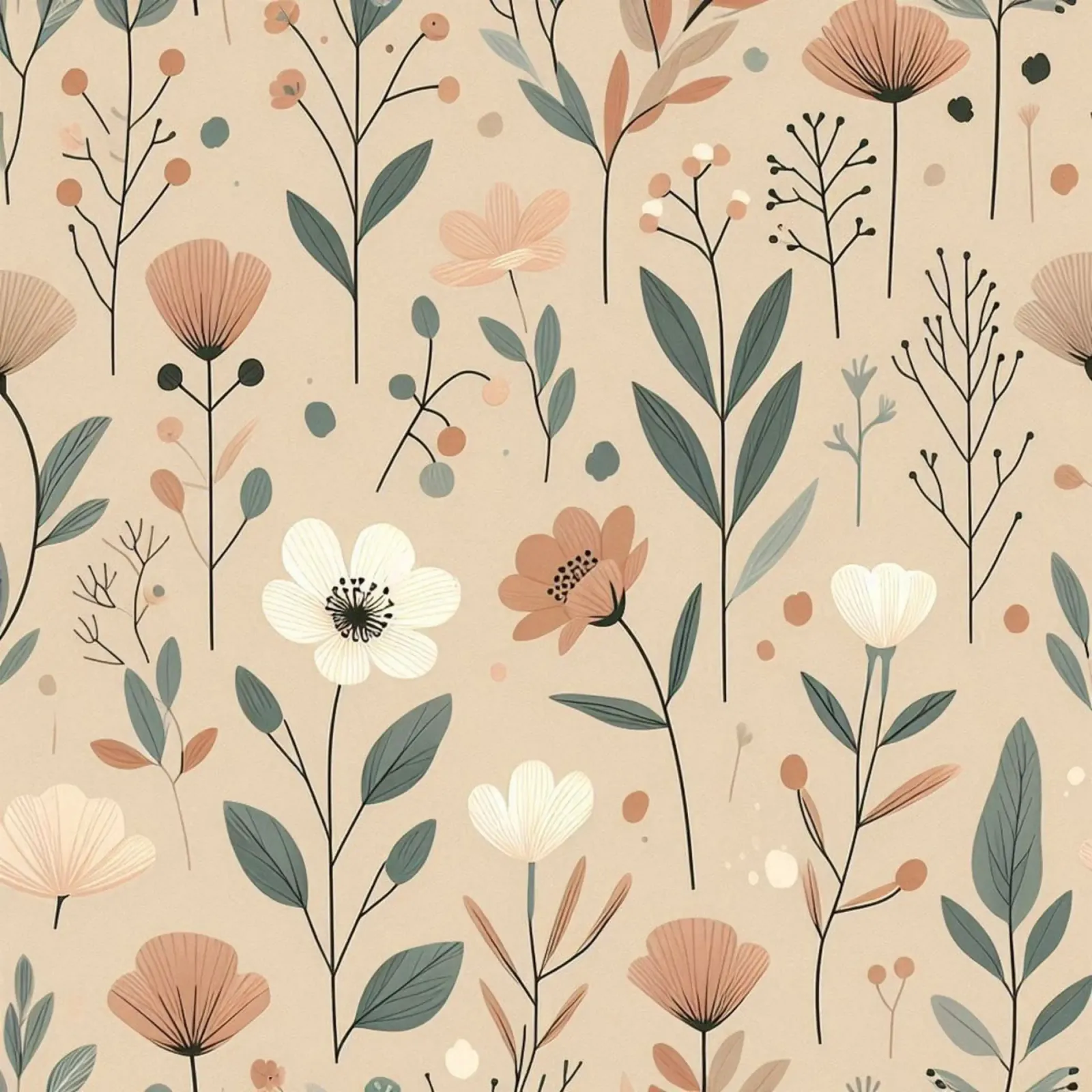 Fiori che sussurrano pellicola backlit da Botanical Pattern House