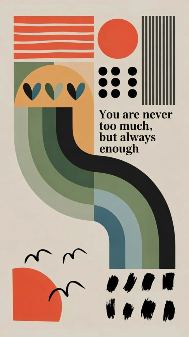 YOU ARE ENOUGH Poster von 20 Farben