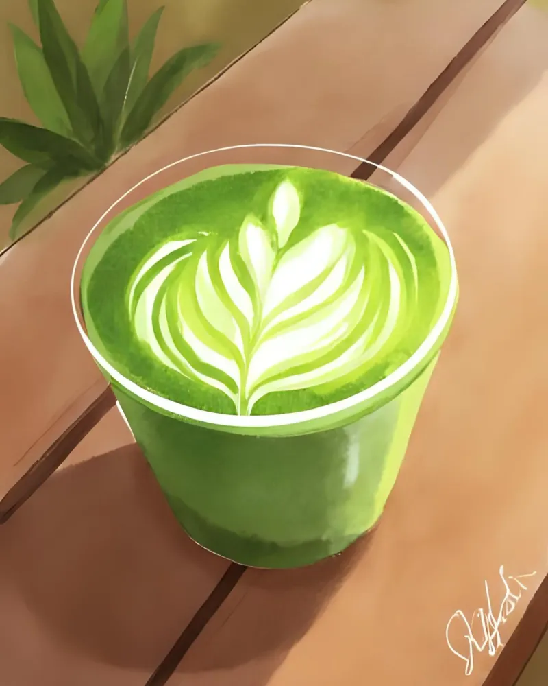 Matcha Latte carta hahnemühle da designsbysophia