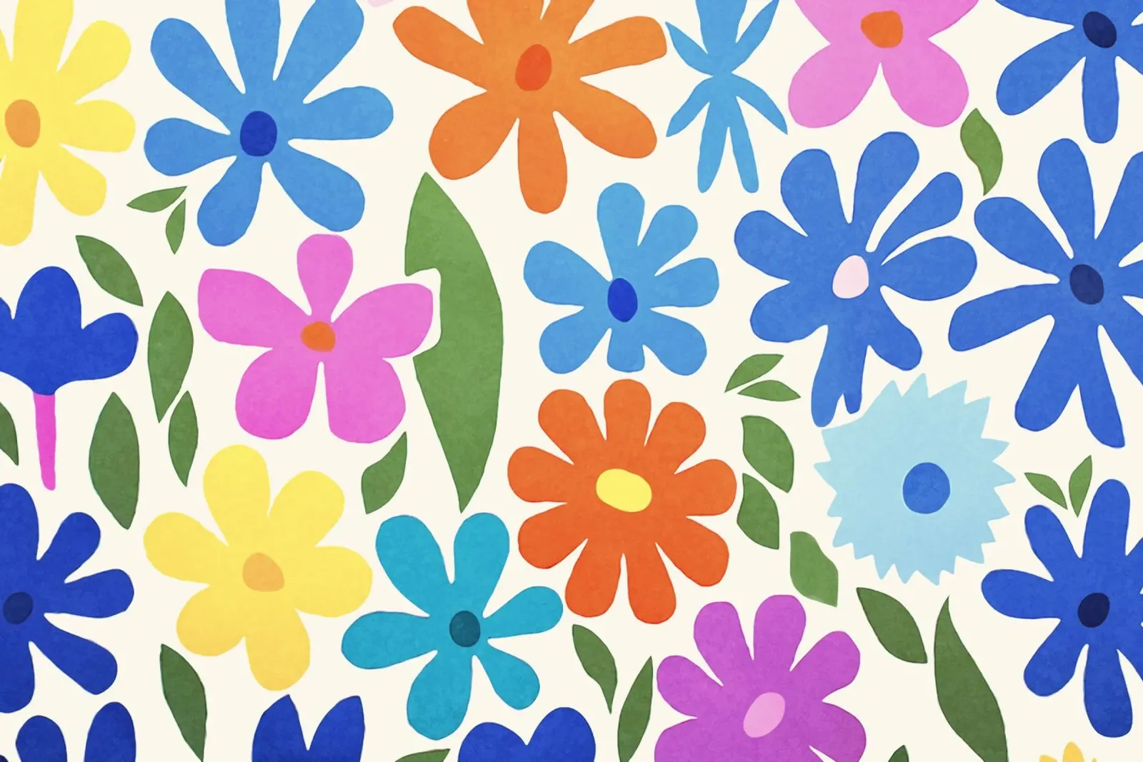Giardino fiorito colorato Groovy Multicolor Matisse alluminio dibond da Andrea Haase Modern Home