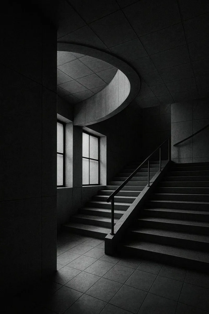 Berlin Intérieure – Silence de Béton plexiglas de Black & White