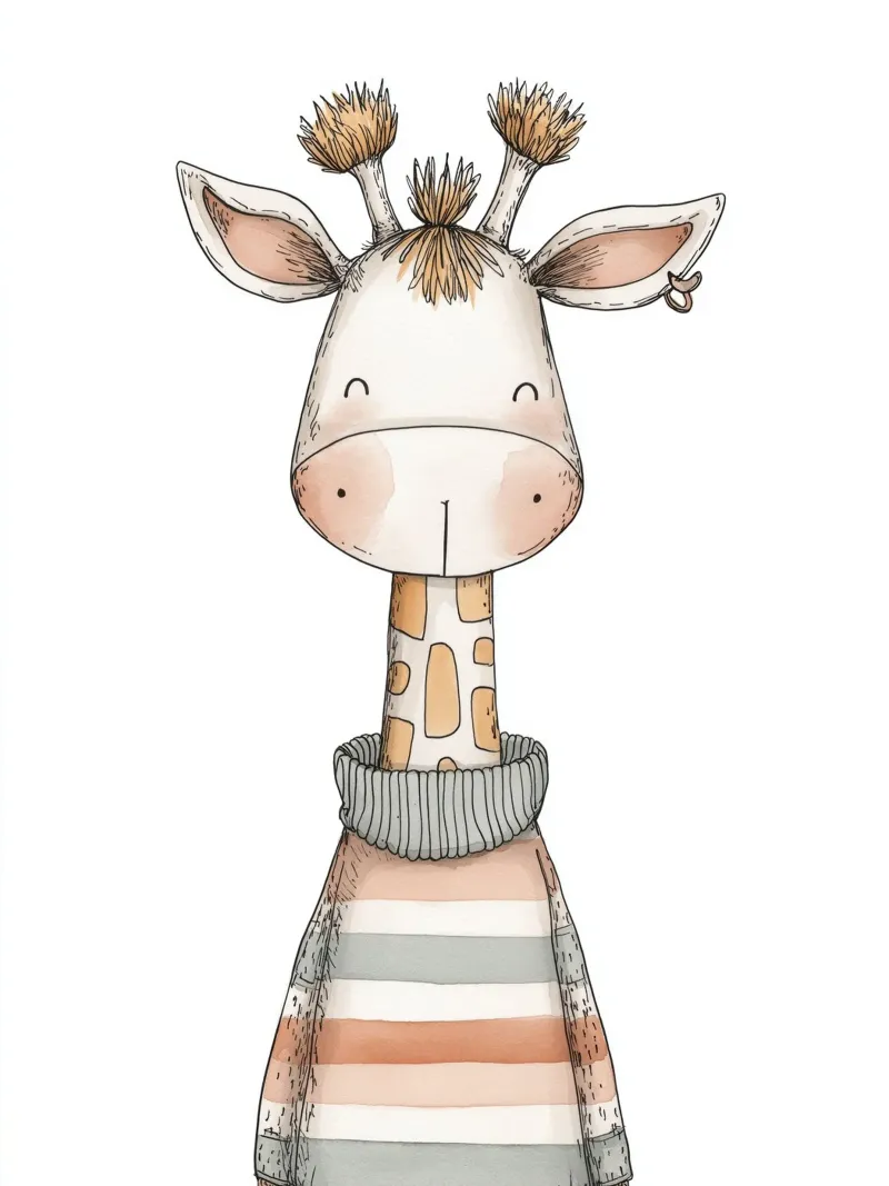 Asilo nido per giraffe pellicola backlit da Imagine