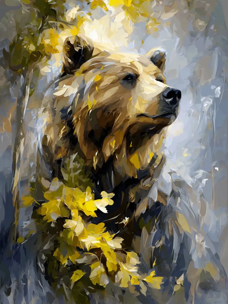 Bear Forest Golden pellicola backlit da Mateo