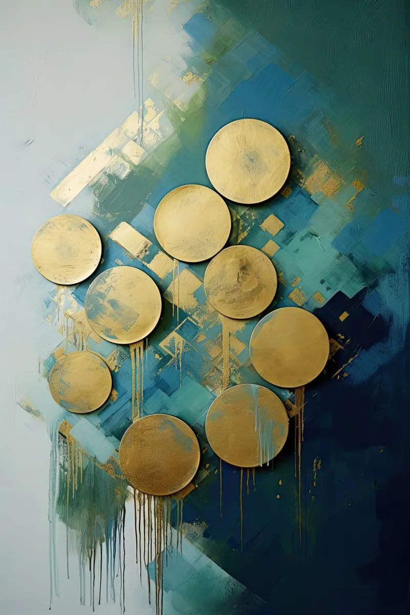 Goldene Kreise Hahnemühle von Imagine