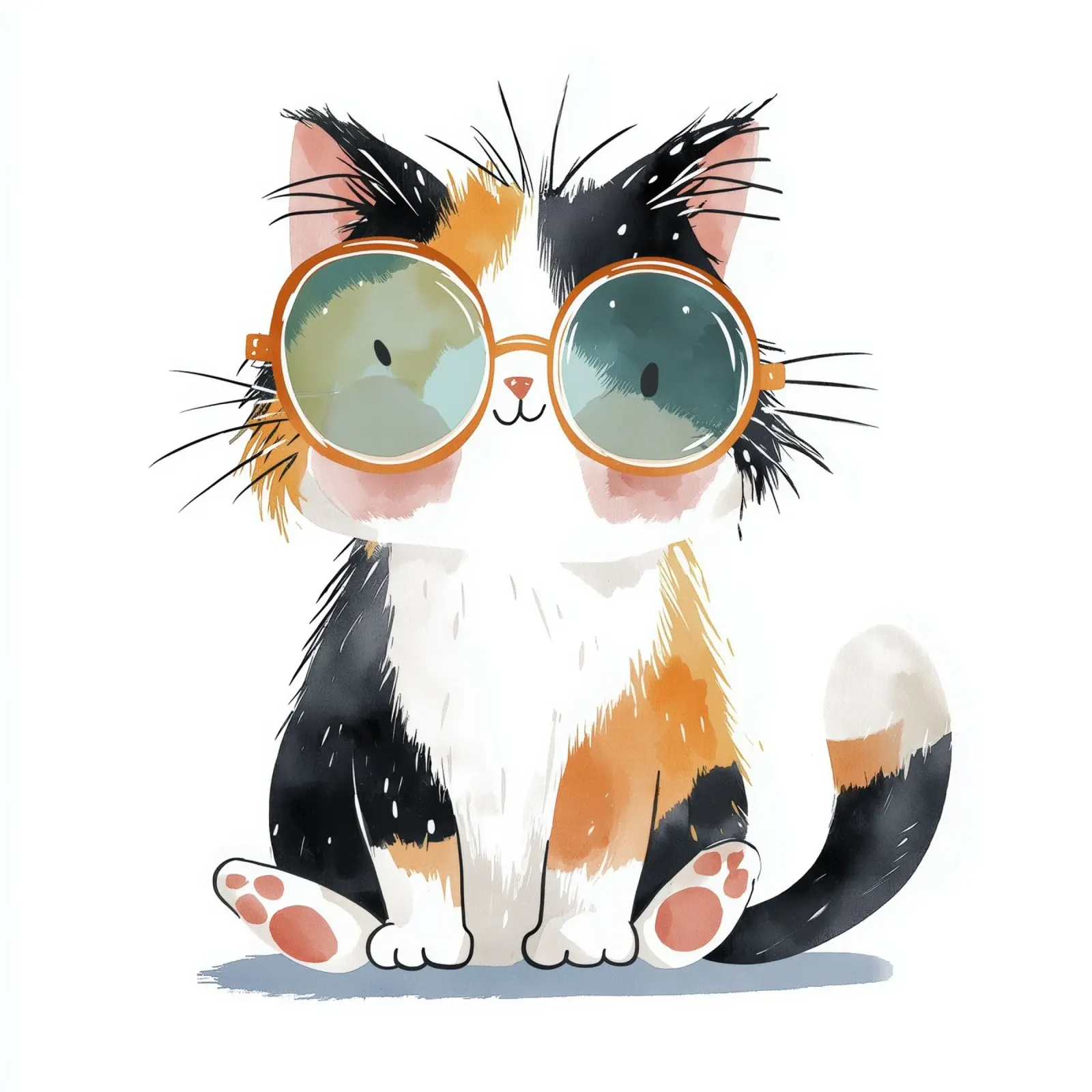 Gatto con occhiali plexiglass da Imagine