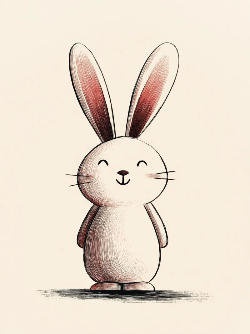 Bunny alu-dibond by Imagine