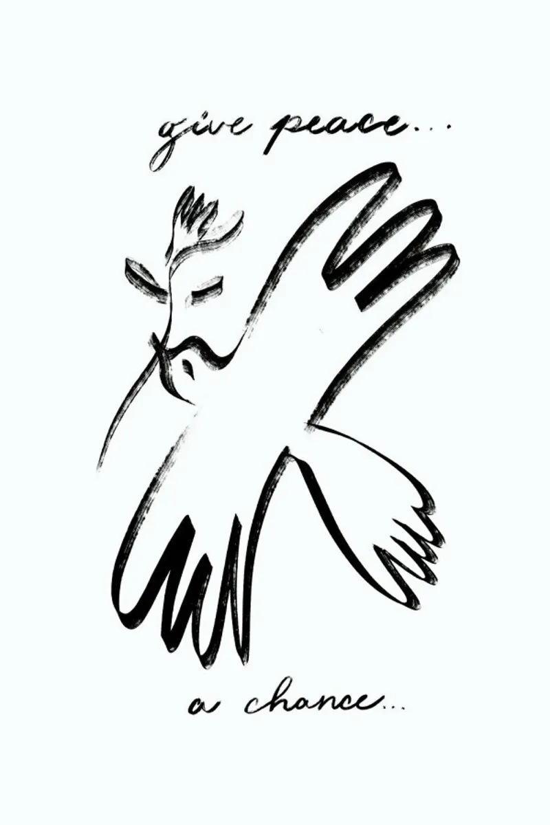 Dove of Peace pellicola backlit da Graphite