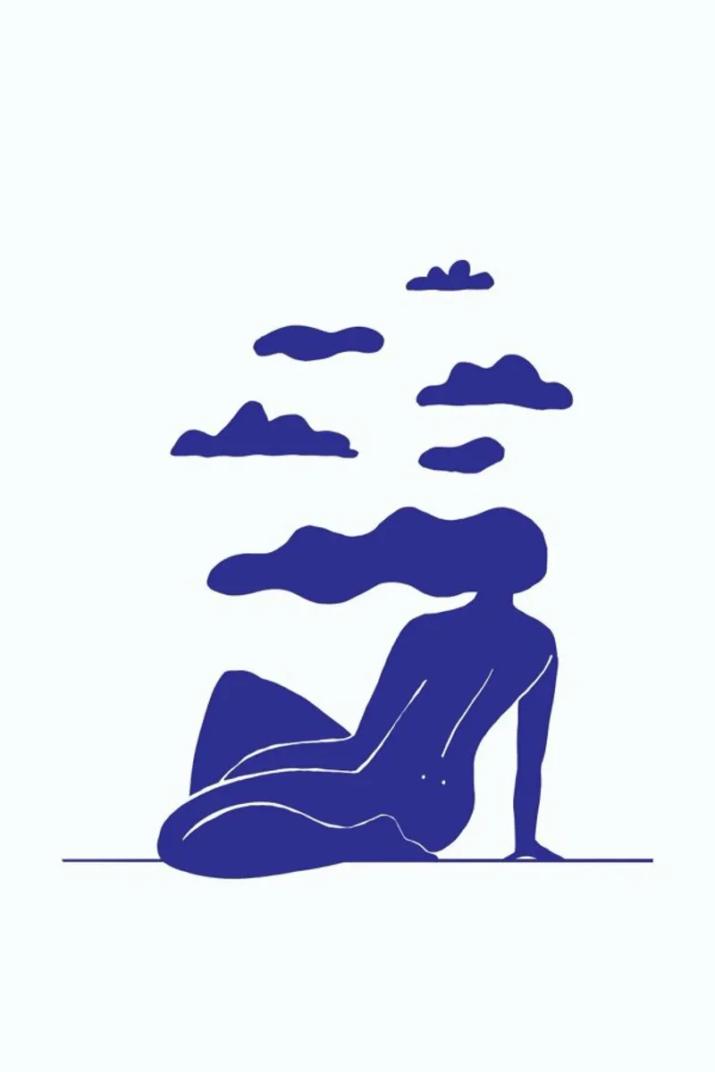 Head in the Clouds Blue pellicola backlit da Graphite