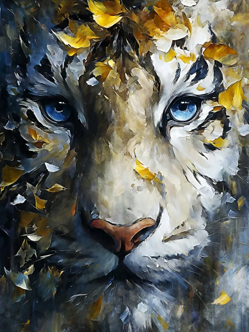 Tiger Modern Art poster da Mateo