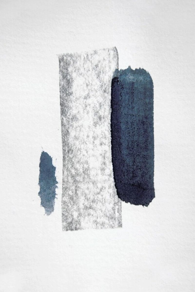 Minimal Abstract Aquarelle And Charcoal poster da Studio Nahili
