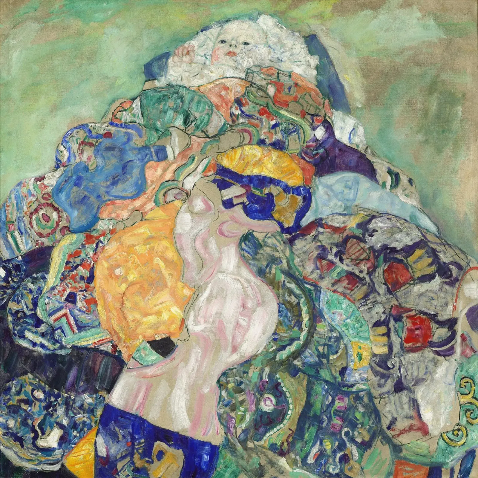 Il "Bambino (culla)" di Klimt - Simbolismo, figurazione, espressioni pellicola backlit da ClubArt